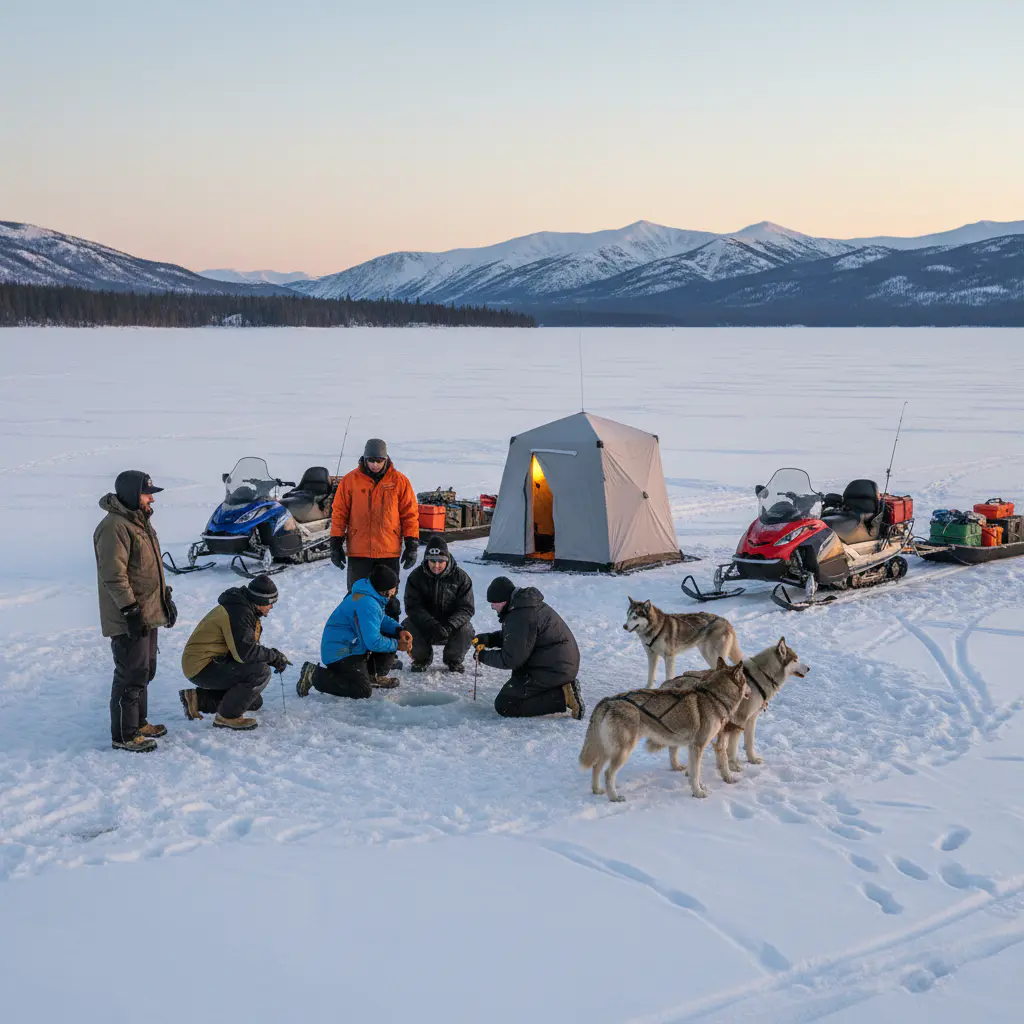 Ice fishing guide program