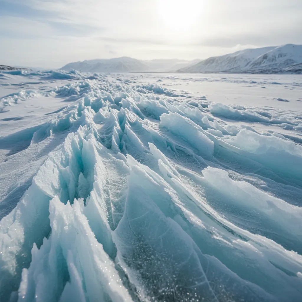 Ice landscape texture
